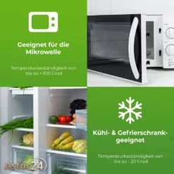 2 X Mikrowellenteller Mit Deckel Menüteller 3 Fach Teilung Mikrowellengeschirr -Smart Kitchen Store ac4d9f3eb050a6880b805b1747c46272