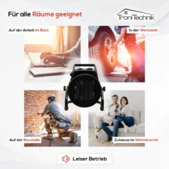 Tronitechnik TT-KH-502 Keramikheizer Heizlüfter Heizung 2.000 Watt, Tragegriff, PTC Keramik, Stufenlose Thermosteuerung -Smart Kitchen Store ac5d5fcad44c5698abe49fd8d0ae9da0