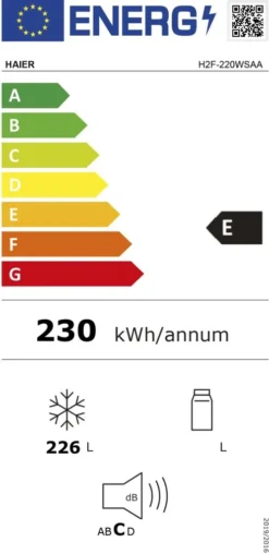 Haier H2F-220WSAA Gefrierschrank -Smart Kitchen Store ac932c57bb61ce20cdabcbe3baeb9ab0