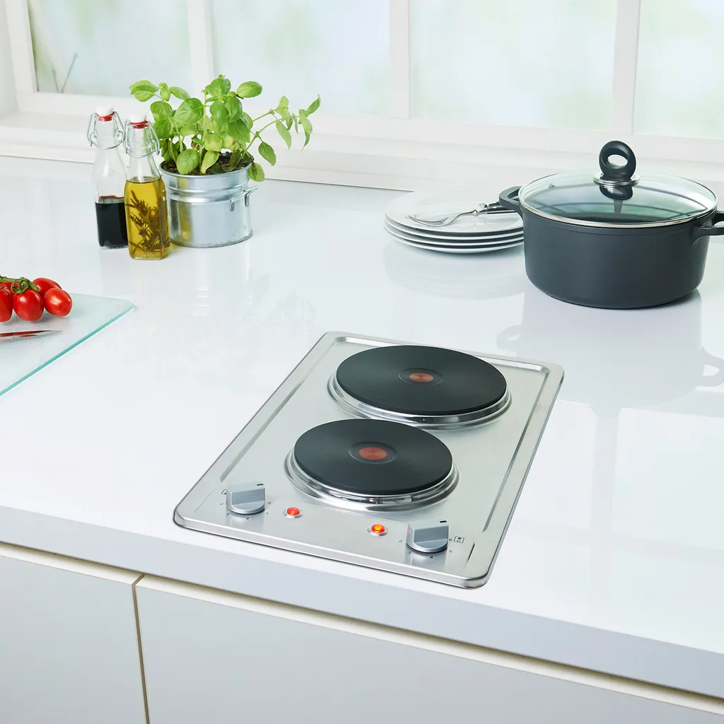 PKM Einbau Kochfeld Doppelkochplatte Autark 2 Platten Herdplatte EB-DKF-2 4 PKM Einbau Kochfeld Doppelkochplatte Autark 2 Platten Herdplatte EB-DKF-2 – Bild 2