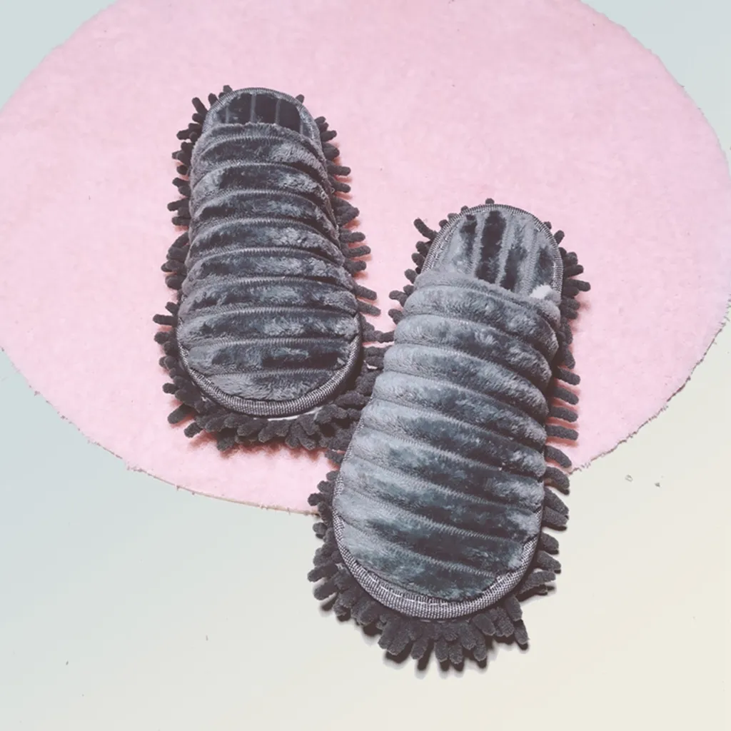 1 Paar Winter Mop Hausschuhe Waschbare Mikrofaser-Reinigungs-Bodenstaub Hausschuhe Abnehmbare Wischschuhe,Hausschuhe L Dunkelgrau 3 1 Paar Winter Mop Hausschuhe Waschbare Mikrofaser-Reinigungs-Bodenstaub Hausschuhe Abnehmbare Wischschuhe,Hausschuhe L Dunkelgrau