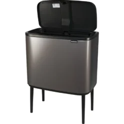 Brabantia Mülleimer Bo Touch Bin Platinum, 11 + 23 L -Smart Kitchen Store ad51eb0f1725e7aa28ddba4aafcd95b3