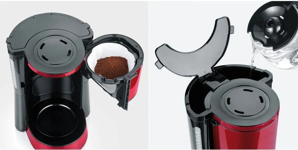 SEVERIN Kaffeemaschine KA 4817 TYPE 1.000 W Rot / Schwarz 10 SEVERIN Kaffeemaschine KA 4817 TYPE 1.000 W Rot / Schwarz – Bild 8