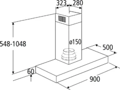 PKM Dunstabzugshaube Wandhaube Wandesse 8090GZ Touch Control Edelstahl 90cm 20 PKM Dunstabzugshaube Wandhaube Wandesse 8090GZ Touch Control Edelstahl 90cm -Smart Kitchen Store adefe45609ae86edcfc2fe01dff915ee