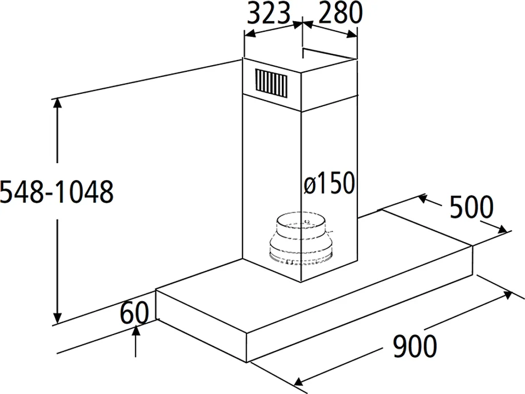 PKM Dunstabzugshaube Wandhaube Wandesse 8090GZ Touch Control Edelstahl 90cm 9 PKM Dunstabzugshaube Wandhaube Wandesse 8090GZ Touch Control Edelstahl 90cm – Bild 7