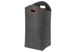 Kela Wäschesammler Fay Filz 52x24x61cm Dunkelgrau