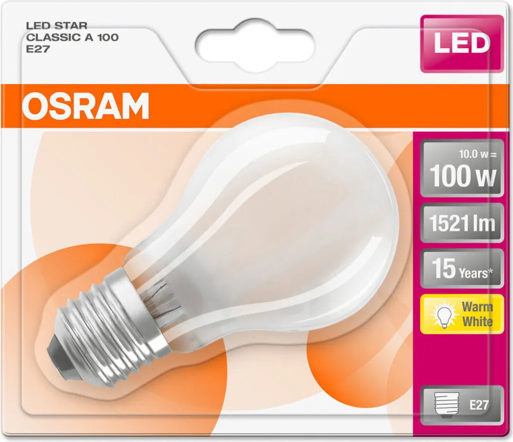 Osram LED Leuchtmittel Retrofit Star Classic E27 10W 2er-Pack Matt 11 Osram LED Leuchtmittel Retrofit Star Classic E27 10W 2er-Pack Matt – Bild 9