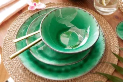 Sänger SÄNGER Steingut Geschirrset Palm Beach, Tafelservice & Servierplatten Set 23 Teilig Für 4 Personen -Smart Kitchen Store ae6a8c8f36321f995159b0777ca5c71e