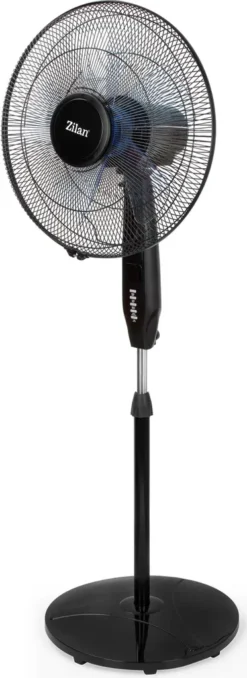 Zilan Standventilator Mit Fernbedienung | LED-Display | 8h Timer | 3 Geschwindigkeitsstufen | Oszilierender Ventilator | Windmaschine | 40 Cm | Oszilierend | 60 Watt -Smart Kitchen Store ae9997c992ec4d44ed42109236556824