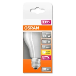 Osram LED Leuchtmittel Superstar Classic A E27 12 W Dimmbar Weiß Matt -Smart Kitchen Store af50b025d5ada2618cc987a0901760f2