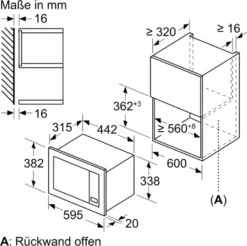 Bosch Serie | 2, Einbau-Mikrowelle, 60 X 38 Cm, Schwarz BFL623MB3 -Smart Kitchen Store af94c0375f9d2fbdbd52f9ff4ce8116e