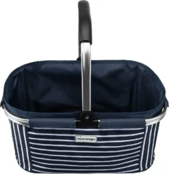 Anndora Einkaufskorb -blau- Weiß AHOI Streifen - Blau-Weiß -Smart Kitchen Store af9ff4ff04690b70ab16b0800c88e0f8