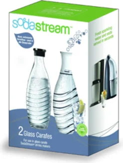 SodaStream Glaskaraffen 0,6 Liter Im 2er-Pack, 764997 24 SodaStream Glaskaraffen 0,6 Liter Im 2er-Pack, 764997 -Smart Kitchen Store b0315e1ba9be00ac8a537f0a9b35886a
