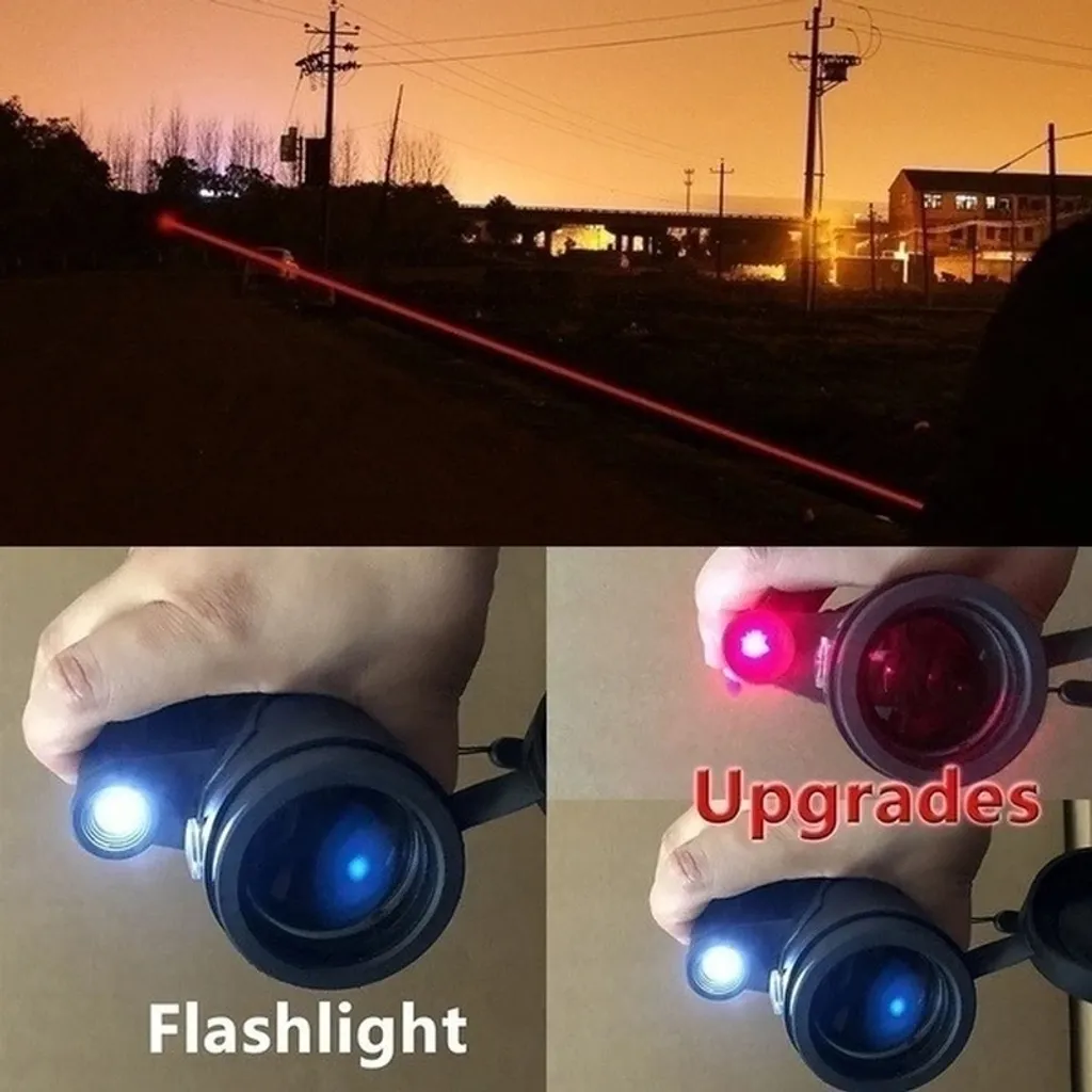 12x50 HD Monokular Teleskop Infrarot Fernrohr Mit Laser Taschenlampe Kompass Funktion 12 12x50 HD Monokular Teleskop Infrarot Fernrohr Mit Laser Taschenlampe Kompass Funktion – Bild 10