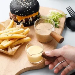 90ml Mini-Milchtopf Aus Glas, Saucenpfanne Mit Einzelnen Ausläufen, Milchbecher Für Westliches Restaurant Mini-Milchkännchen -Smart Kitchen Store b1c43ce4de7a9ac53bd6ace21ec5bda1