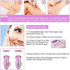 Elektrischer Body Face Gesichtshaarentferner Entfederer Baumwollfaden Epilierer Damen Gesichts Haar Entferner -Smart Kitchen Store b23678ed31463baf33fdcdcbd38736d3