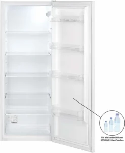 Bomann VS 7339 Vollraumkühlschrank, 242 Liter Nutzinhalt, Temperaturbereich: 0°C +8°C, Türanschlag Rechts, Wechselbar, Weiß -Smart Kitchen Store b2b98379180d48fb011dfb32a5e43ee1