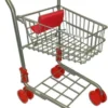 Kinder Metall Einkaufswagen Einkaufskorb Klappbar Silber Mit Roten Rädern -Smart Kitchen Store b312b266646fb20c2085f7ad340d5164