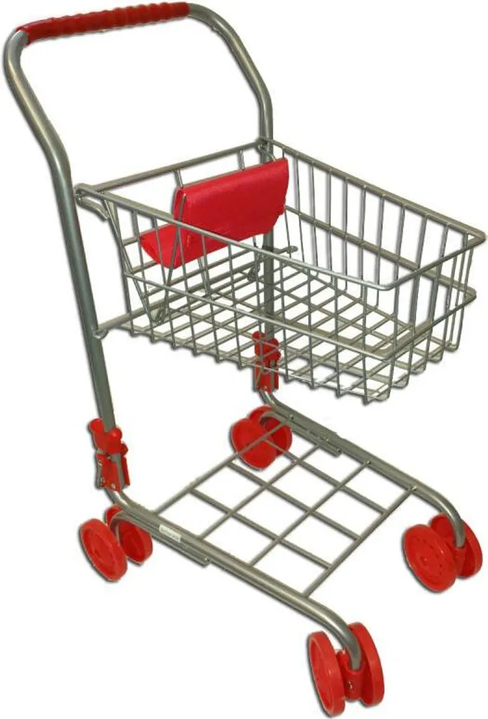 Kinder Metall Einkaufswagen Einkaufskorb Klappbar Silber Mit Roten Rädern 3 Kinder Metall Einkaufswagen Einkaufskorb Klappbar Silber Mit Roten Rädern