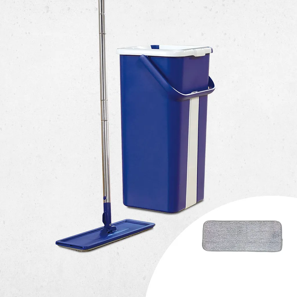 Livington Touchless Mop – Bodenwischer Set Mit Eimer Zum Auswringen Ohne Bücken – Wischmopp Für Einfache Reinigung Und Saubere Hände – 2,7 L Wischeimer 3 Livington Touchless Mop – Bodenwischer Set Mit Eimer Zum Auswringen Ohne Bücken – Wischmopp Für Einfache Reinigung Und Saubere Hände – 2,7 L Wischeimer