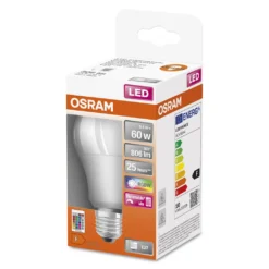 Osram LED Leuchtmittel Star Classic A 60 E27 9W Warmweiß, Weiß Matt -Smart Kitchen Store b33131961ca50f087f086f96cc40a3d6