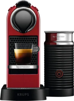 Krups XN7615.19 Nespresso Citiz & Milk Kaffeekapselmaschine (1260 Watt, Wassertankkapazität: 1l, Pumpendruck: 19 Bar) Rot -Smart Kitchen Store b3c45f7a655101fc5d49d11f5bf0aafb