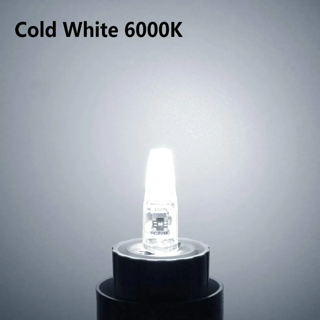 6X G4 3W LED Glühbirne AC220V Kaltweiß COB Leuchtmittel Ersatz 20W Halogen Lampe Nicht Dimmbar 6 6X G4 3W LED Glühbirne AC220V Kaltweiß COB Leuchtmittel Ersatz 20W Halogen Lampe Nicht Dimmbar – Bild 4