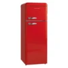 Retro-Kühlschrank Rot Mit 172 Liter + 4 Sterne Tiefkühlfach Mit 39 Liter BxTxH: 54,6 X 64,6 X 149,7 Cm -Smart Kitchen Store b629db24bc45c5d8d457c0e9e1d17504