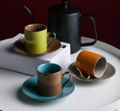 Artvigor, Porzellan Kaffeeservice, Bunt 12 Teilig Kaffee Set, Mit 6 Espressotassen 80 Ml, 6 Untertassen, Mehrfarbig 12 Artvigor, Porzellan Kaffeeservice, Bunt 12 Teilig Kaffee Set, Mit 6 Espressotassen 80 Ml, 6 Untertassen, Mehrfarbig -Smart Kitchen Store b6a804489696794dc738febca252c013