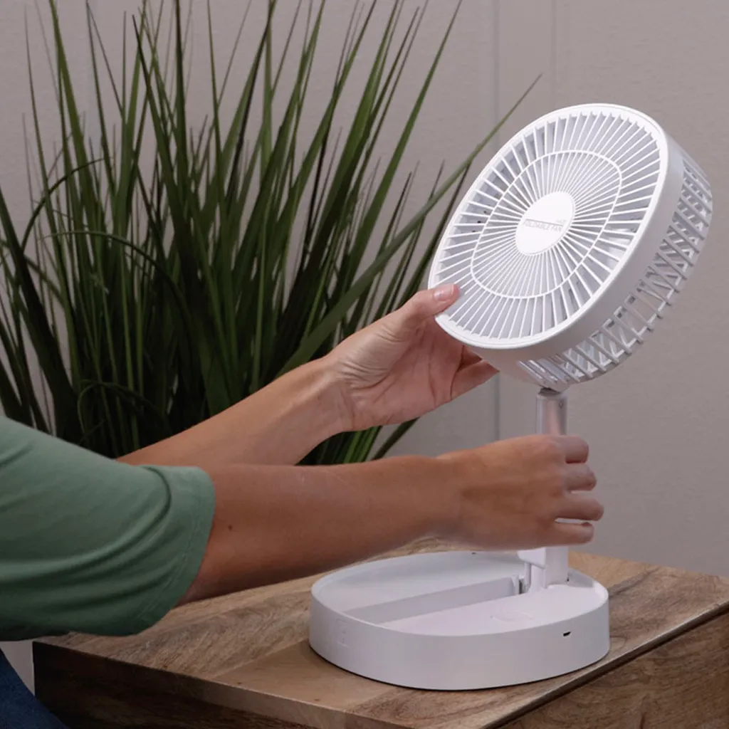 Starlyf® Foldable Fan – Wiederaufladbarer, Kabelloser Und Zusammenklappbarer Ventilator, Akkubetrieb Mit 3 Geschwindigkeiten, 2in1 - Tischventilator Und Standventilator – Aus Der TV Werbung 16 Starlyf® Foldable Fan – Wiederaufladbarer, Kabelloser Und Zusammenklappbarer Ventilator, Akkubetrieb Mit 3 Geschwindigkeiten, 2in1 - Tischventilator Und Standventilator – Aus Der TV Werbung – Bild 14