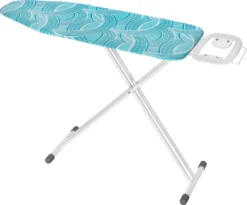 WENKO Bügelbrett Advance, Dampfbügelgeeignet, Höhenverstellbar 73-95 Cm, 120 X 42 Cm Bügelfläche, Bügeltisch Mit 8 Mm Polsterung | Inkl. 2er Set Reinigungsschwämme Gratis -Smart Kitchen Store b78a3b2050f380810800910cb9208690