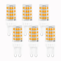 6x G9 5W LED Glühbirne Leuchtmittel SMD2835 Stiftsockellampe Warmweiß Nicht Dimmbar