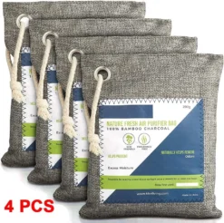 Nature Fresh Air Purifier Bags - Aktivierte Bambuskohle Luftreinigungsbeutel Geruchsbeseitiger Für Zu Hause, Aktivkohle Geruchsabsorber, Geruchsbeseitiger, Closet Deodorant, Autolufterfrischer