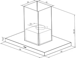 PKM Dunstabzugshaube Inselhaube Edelstahl Deckenhaube 8099IS Z 90 Cm EEK: A -Smart Kitchen Store ba85ad23c31ab3ffbf37c8554ebd1bf7
