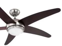 Globo Lighting VENTILATOR Metall Nickel Matt, MDF Wenge, Glas Opal, Fernbedienung, Batterie Inkludiert 2x AAA,, Max. Motorleistung 55W, Optimale Raumnutzung 30m², Abkühlung, Aufheizen, Geschwindigkeitsstufen 80/95/170 RPM, ø: 1320mm, H: 372mm, Exkl. 1x E14 60W 230V 22 Globo Lighting VENTILATOR Metall Nickel Matt, MDF Wenge, Glas Opal, Fernbedienung, Batterie Inkludiert 2x AAA,, Max. Motorleistung 55W, Optimale Raumnutzung 30m², Abkühlung, Aufheizen, Geschwindigkeitsstufen 80/95/170 RPM, ø: 1320mm, H: 372mm, Exkl. 1x E14 60W 230V -Smart Kitchen Store bc8b0cb0f732eb7675d4592e43abaf88