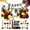 49 Stück / Set Kindergeburtstagsdekorationen, Ein Komplettes Set Harry-Potter-Dekorationen, Krawatten, Gläser, Flaggen, Karten, Luftballons -Smart Kitchen Store bc90009d927c8fa117637793033bfd8c