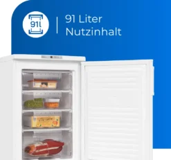 Exquisit Gefrierschrank GS80-HE-040E Weiss | Standgerät | 91 L Volumen | Weiß 11 Exquisit Gefrierschrank GS80-HE-040E Weiss | Standgerät | 91 L Volumen | Weiß -Smart Kitchen Store bda3691a752eb52ec813f3c798d27c5a