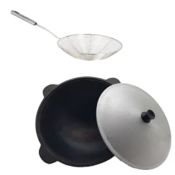 Kazan Gusseisen Mit Edelstahlsieb Usbekischer Kasan 16 Liter