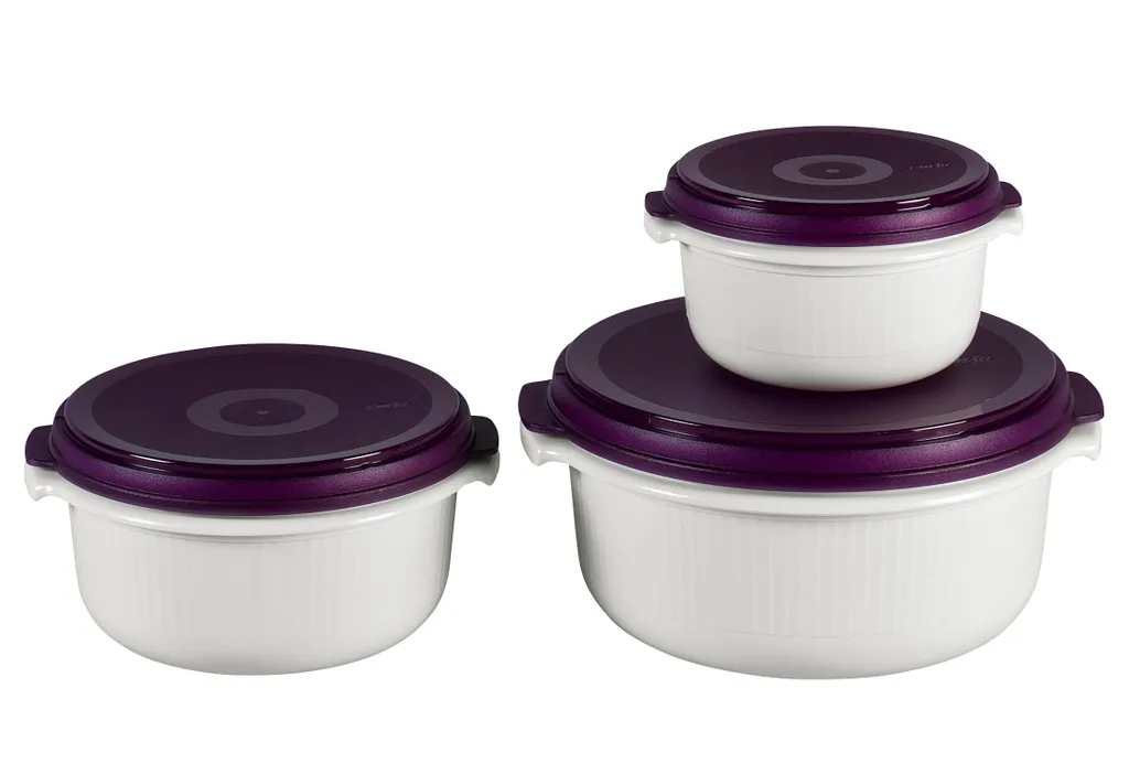 Emsa Micro Family Starter Set, Weiß/Brombeer, 0,5/1,0/1,5 L, 508455 4 Emsa Micro Family Starter Set, Weiß/Brombeer, 0,5/1,0/1,5 L, 508455 – Bild 2