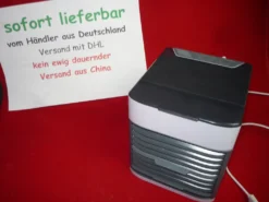 Mini Luftkühler Air Cooler Tisch-Ventilator Mit Befeuchtung Version 2