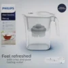PHILIPS AQUA Wasserfilterkaraffe Mayflower 1,9 L, Weiß -Smart Kitchen Store c09813627d72473841cf36d2f647a257
