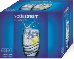 Sodastream Trinkglas 4er-Pack, Passend Zu Sodastream-Glaskaraffen -Smart Kitchen Store c0cf39538302c7bff03b4a9d84ec3cb8