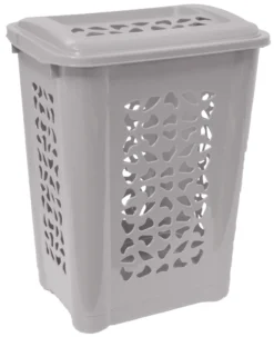 Keeeper Wäschebox "per" Mit Deckel 60 Liter Grau