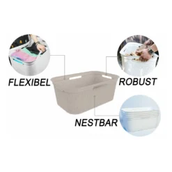 ROTHO Wäschekorb 41 L BRISEN, Farbe:Cappuccino -Smart Kitchen Store c2e464433eb09f479934cd74c3403055