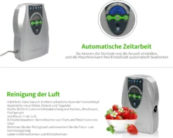 Ozon Generator, Sterilisator Luftreiniger, Reinigung Obst Gemüse Wasser Lebensmittel Vorbereitung Ozonator -Smart Kitchen Store c3ac3a05fd2579344df1c1a5a9977ac5