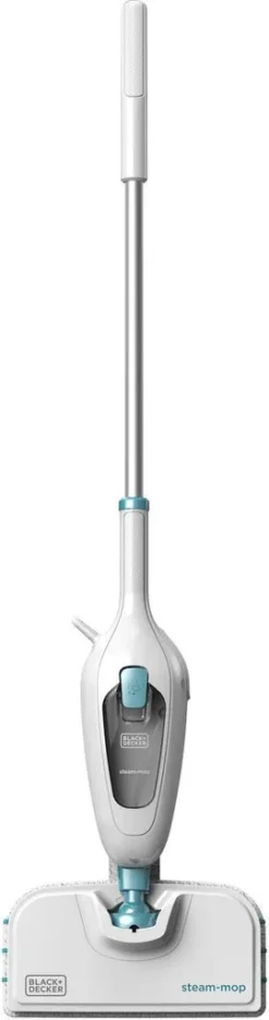 Black & Decker Black+Decker FSM13E1 Dampfbesen Steam Mop, Basic (Dampfreiniger Für Hygienische, Gründliche Sauberkeit, Abnehmbarer Stiel, Einfache Bedienbarkeit, Inkl. 1 Mikrofaser-Pad), 1300 W -Smart Kitchen Store c3b8b1e19b8aaaa35223c0f168ad8262