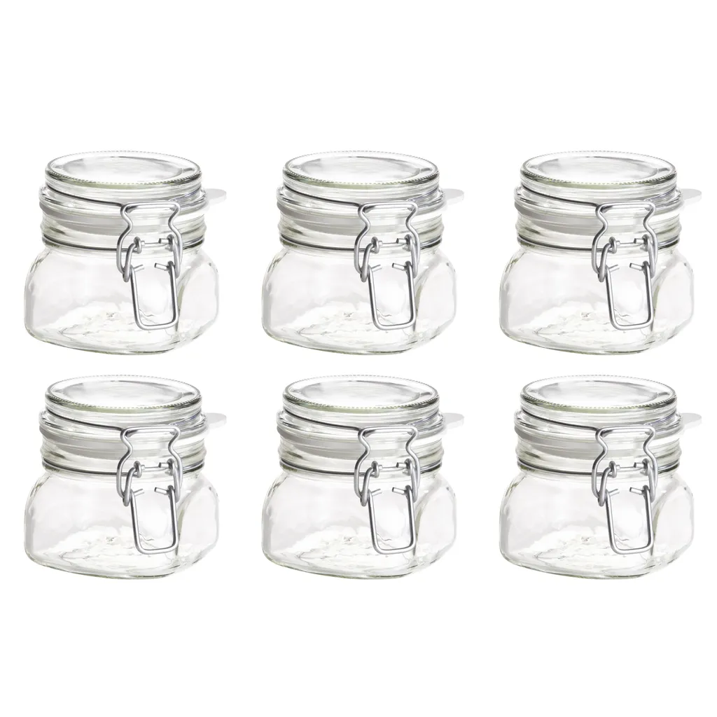 Mäser 931161 Gothika Einmachglas Mit Deckel, 300 Ml, Vorratsgläser Mit Bügelverschluss, Klar (6er Pack) 3 Mäser 931161 Gothika Einmachglas Mit Deckel, 300 Ml, Vorratsgläser Mit Bügelverschluss, Klar (6er Pack)