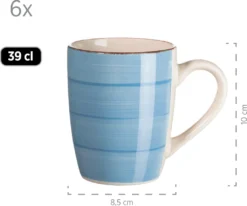 Mäser 931601 Frühstücksset Lumaca Für 6 Personen, Steingut, Dunkelblau (1 Set, 18-teilig) -Smart Kitchen Store c402d4afdf1d30159ddd453b0a463e60