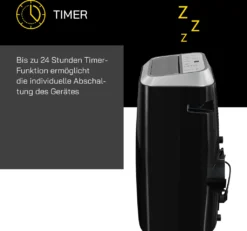 GUTFELS Klimagerät CM 81458 Sw | Mobiles Klimagerät | 4-in-1 Luftkühlung, Trocknung, Ventilation Und Heizen | 14.000 BTU / 4,1 KW Kühlleistung | Schwarz 16 GUTFELS Klimagerät CM 81458 Sw | Mobiles Klimagerät | 4-in-1 Luftkühlung, Trocknung, Ventilation Und Heizen | 14.000 BTU / 4,1 KW Kühlleistung | Schwarz -Smart Kitchen Store c71986b67dc3fc42d94212f270b4bce4