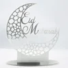 Ramadan Eid Mubarak, Dekorationen Eid Mubarak Acryl Ornamente Mond Sterne Muslim Festival Ramadan Dekorationen, Silber -Smart Kitchen Store c750e5ce553413fc10b061fc56954e34